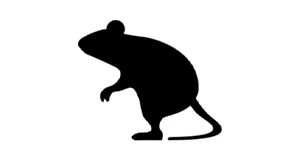 ネズミのシルエット