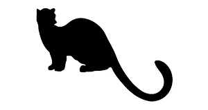 イタチのシルエット